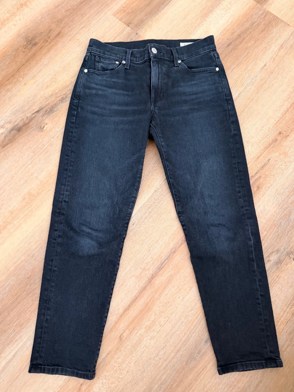 AYR "Stance"  Mid Rise Ankle Length Washed Black Denim Jeans-Size 26